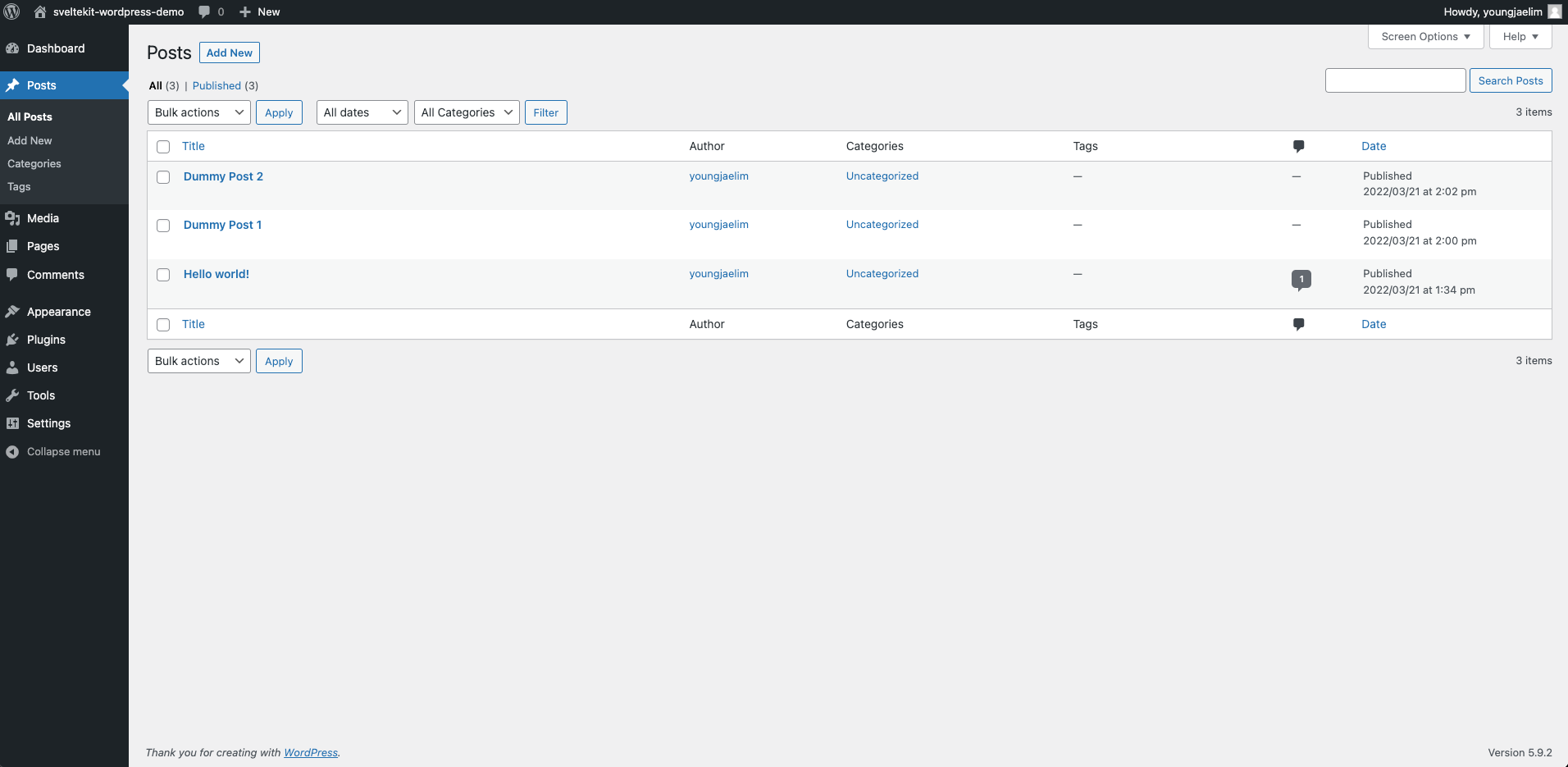 local by flywheel configuration