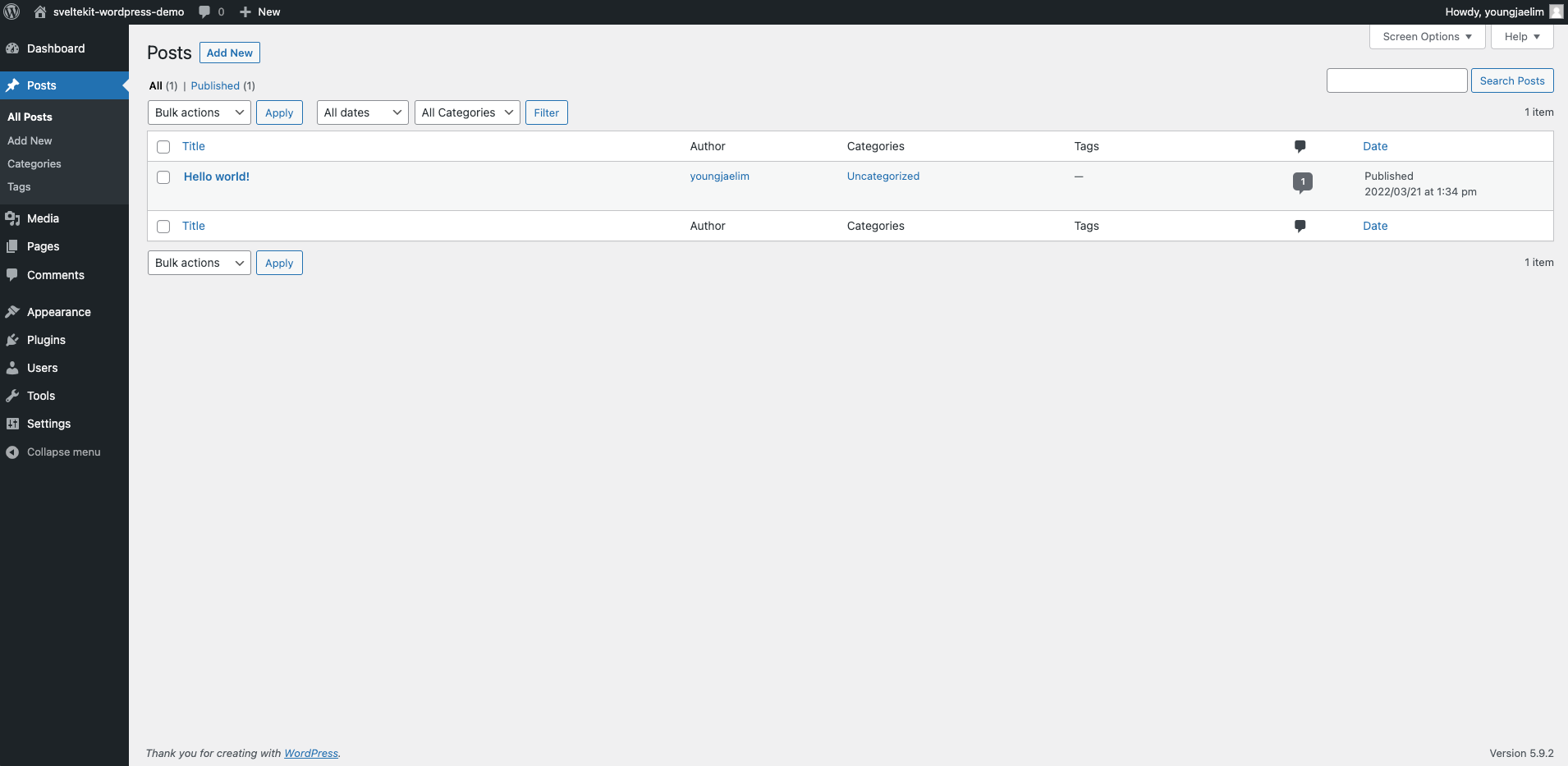 local by flywheel configuration