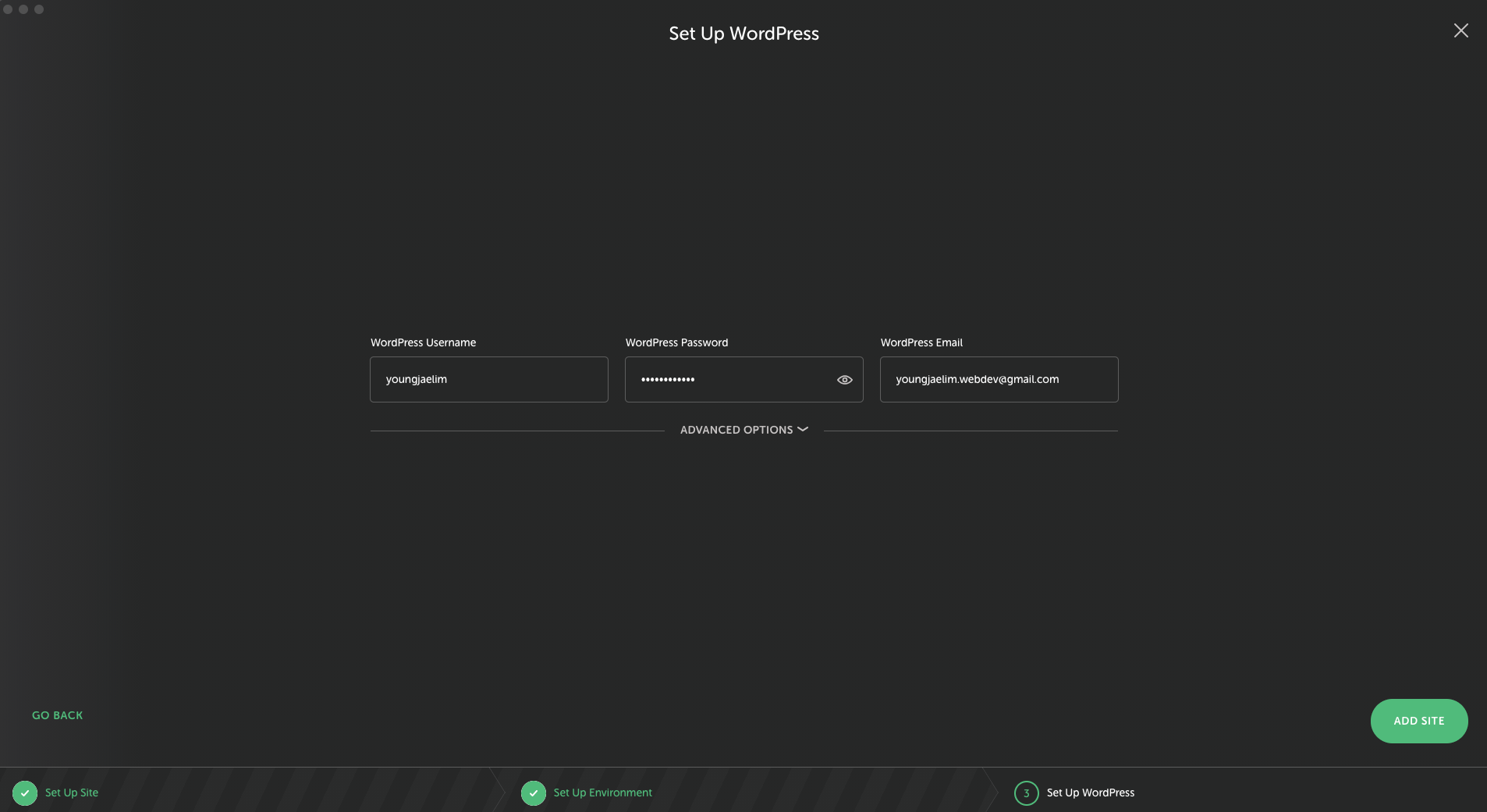 local by flywheel configuration